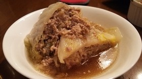 白菜とひき肉の重ね蒸し