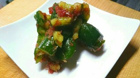 スピード副菜★叩ききゅうりの梅かつお和え