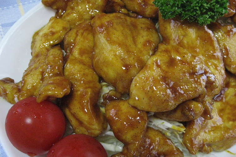 鶏胸肉のやわらかカレー照り焼き レシピ 作り方 By あっこりんママ クックパッド 簡単おいしいみんなのレシピが352万品