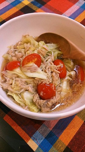 お手軽☆キャベツとツナのくったり煮
