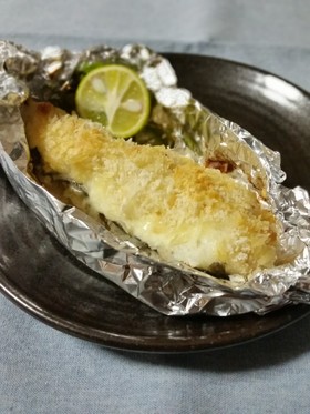 タラのパン粉ホイル焼き*粉チ×マヨ風味