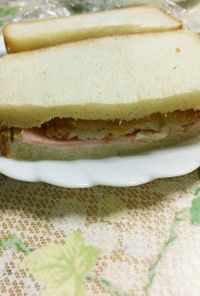 朝からガッツリ！簡単サンドイッチ☆