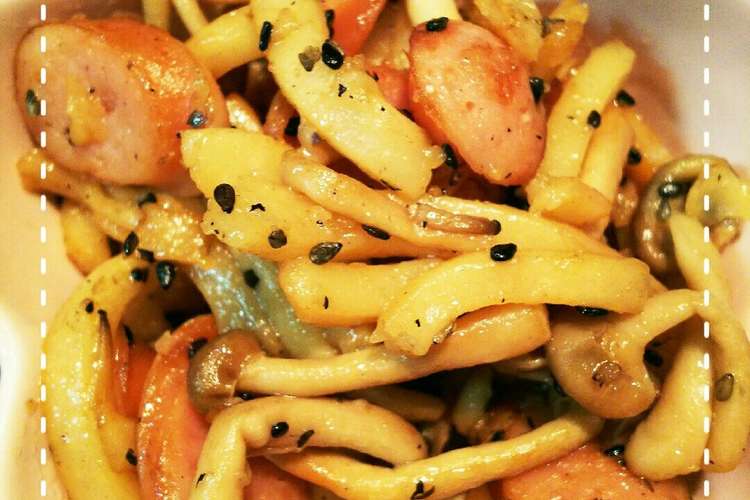 だしの素で簡単 焼きうどん レシピ 作り方 By けいこ317 クックパッド 簡単おいしいみんなのレシピが356万品