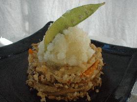 ぎせい豆腐 おろし添え