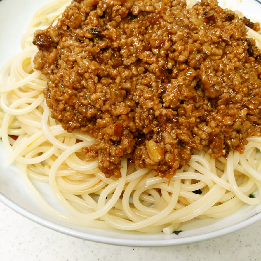 肉食系男子の簡単ミートソーススパゲッティの画像