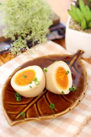 我が家の定番ラーメン屋さんみたいな味玉♡の写真