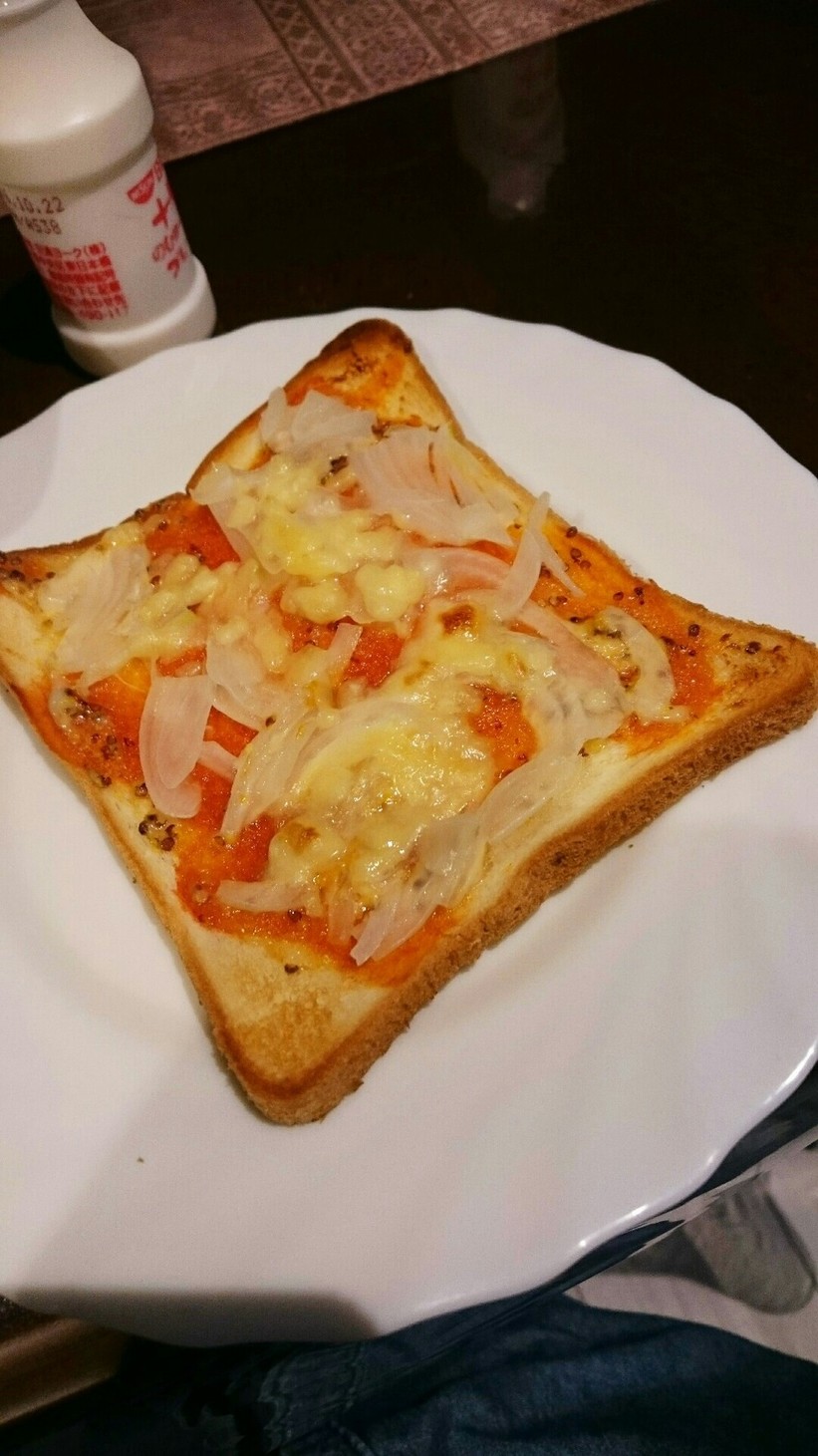 ハニーマスタードピザトースト☆の画像