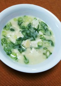 超簡単☆豆乳と豆腐のスープ