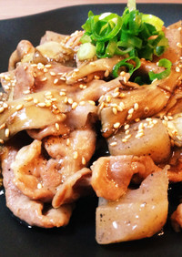 ❇︎豚肉とこんにゃくと舞茸の甘辛炒め❇︎