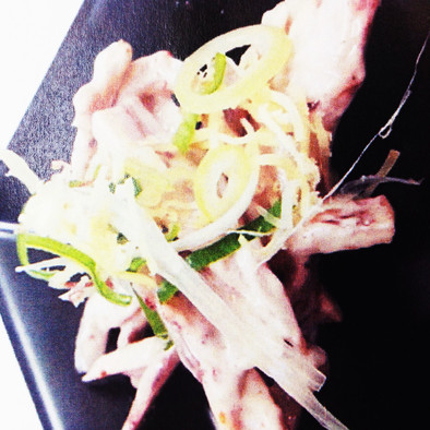 イカ一夜干しの柚子胡椒とマヨネーズ和えの写真