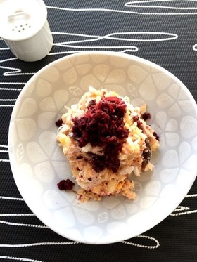 しば漬けとクリームチーズのポテトサラダ