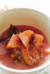 朝食おやつ♬果実と生姜のホットヨーグルト