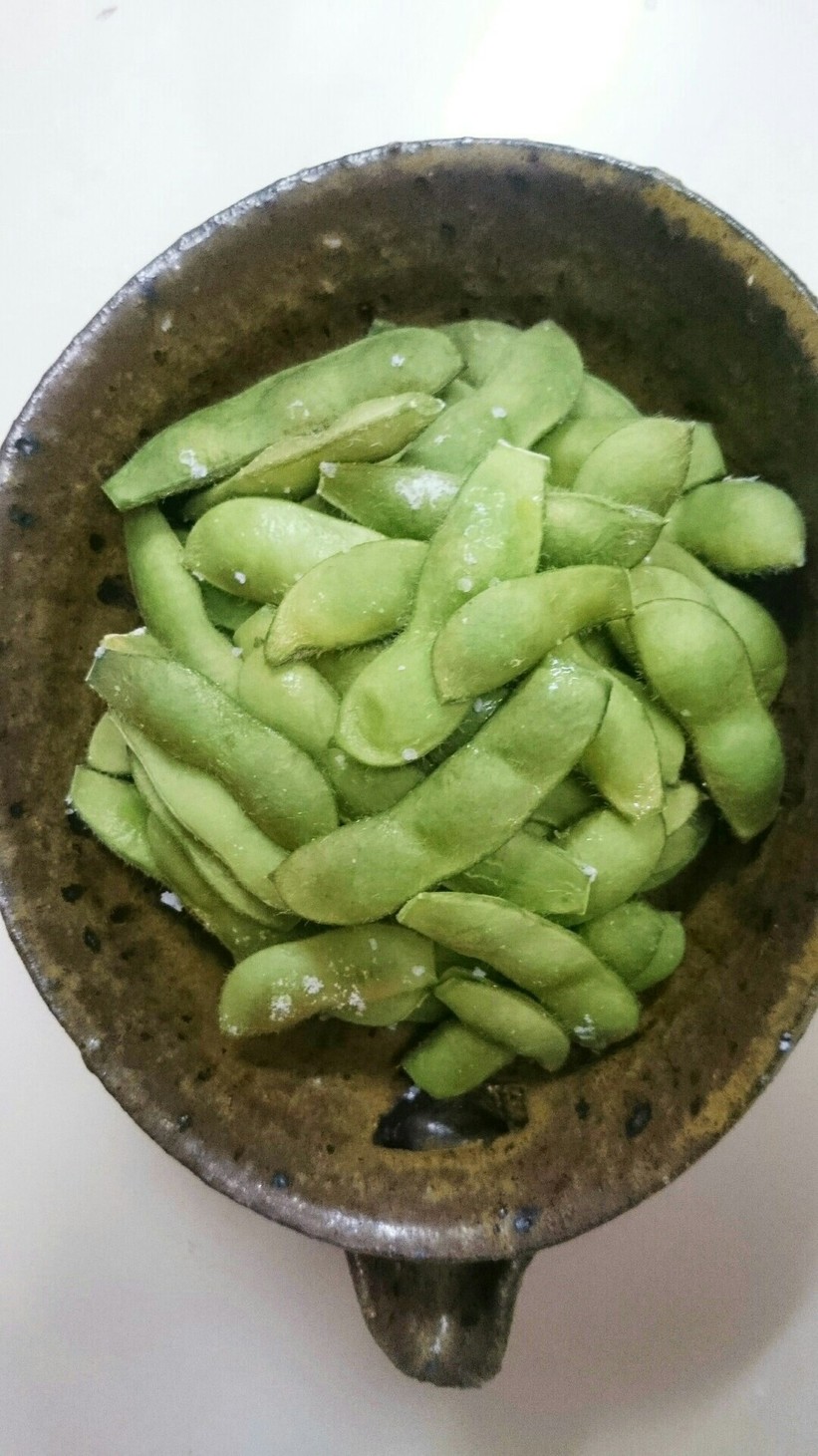 オーブントースターで作る焼き枝豆の画像