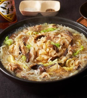 ごま香る白菜と豚肉の鍋