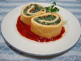ほうれん草とチーズのスフレロール