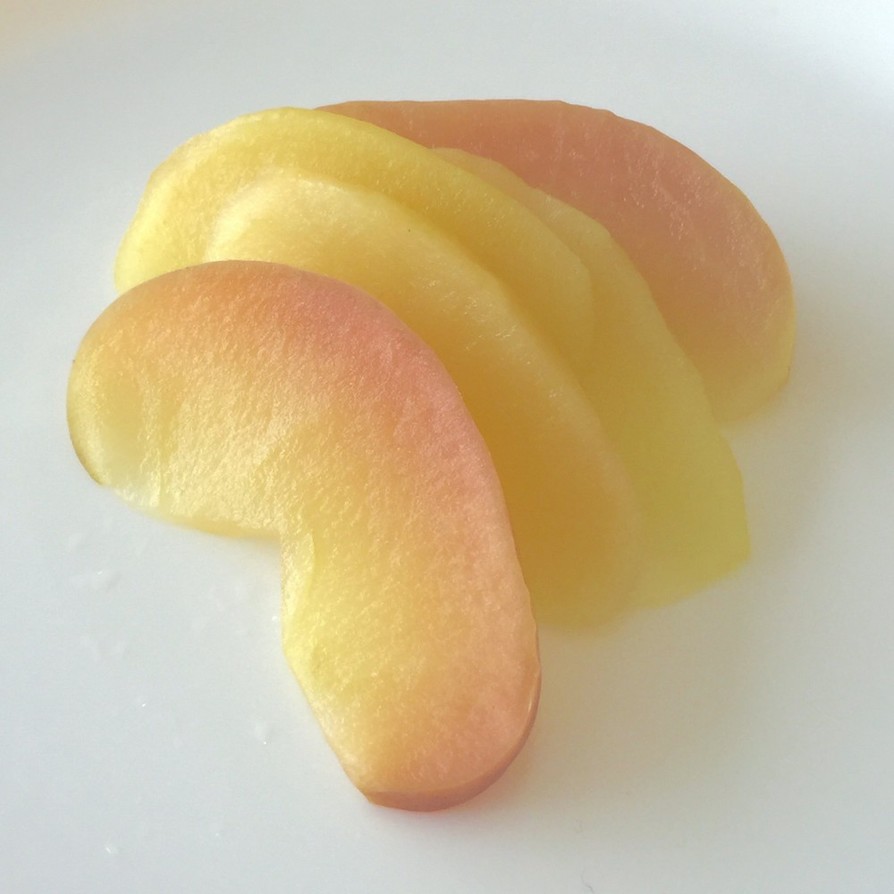 CCレモンでりんごの鮮やかコンポートの画像