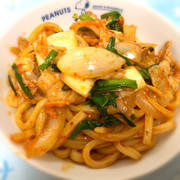 キムチが余ったら!豚キムチうどん!の写真