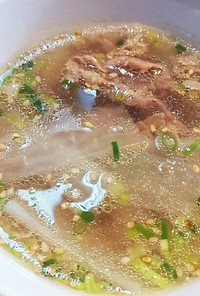 牛肉と大根のスープ