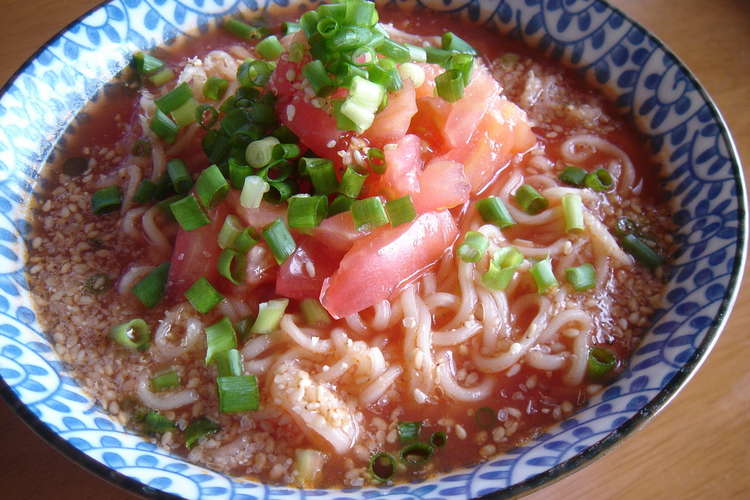 サッポロ一番で作る 赤い塩ラーメン レシピ 作り方 By みっちょっちょ クックパッド