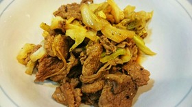 ご飯が進む!牛肉のガリバタ醤油炒め☆