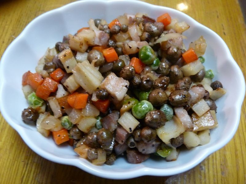 むかごと根菜の炒め物の画像