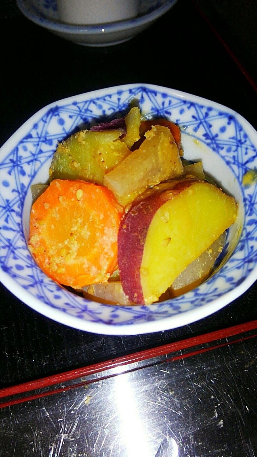 作りおきに薩摩芋と蒟蒻の味噌炒めの画像