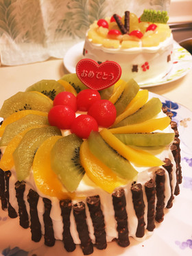 ケーキデコレーション簡単