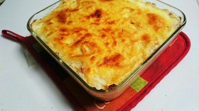 マッシュポテトの素でポテトグラタン