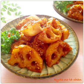 ✿常備菜 無限れんこんの甘辛焼き✿