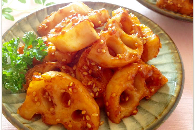 常備菜 無限れんこんの甘辛焼き レシピ 作り方 By 京都のたーちゃん クックパッド 簡単おいしいみんなのレシピが352万品