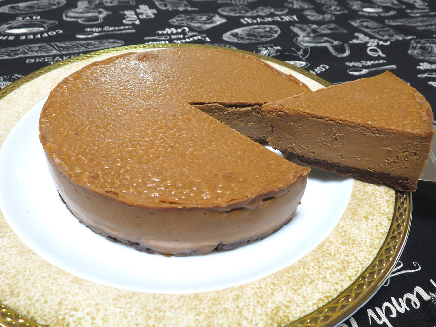 【濃厚】チョコレートチーズケーキ♪の画像