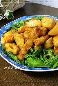 里芋と豚肉の炒め煮✿梅風味