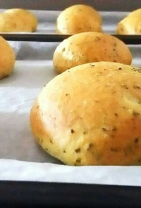 バター不使用ロールパン生地-緑茶ver-