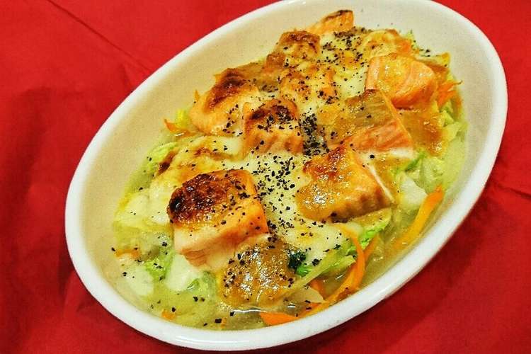 鮭とたっぷり白菜の味噌チーズオーブン焼き レシピ 作り方 By Mstcooking クックパッド 簡単おいしいみんなのレシピが354万品