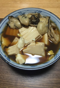 牡蠣と豆腐の鍋