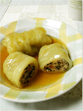 リメイク!ひじきの煮物でロールキャベツ