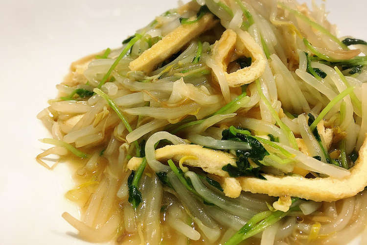 価格安定食材で もやしと豆苗のうま煮 レシピ 作り方 By あさコロモ クックパッド 簡単おいしいみんなのレシピが361万品