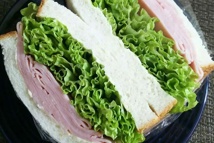 萌え断 レタスのボリュームサンドイッチ レシピ 作り方 By Pokoぽん 彡 クックパッド 簡単おいしいみんなのレシピが352万品