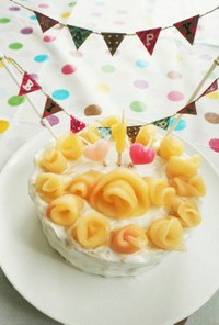 1歳誕生日☆スイートポテトケーキ