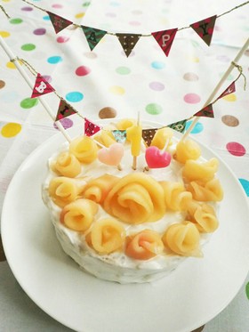 1歳誕生日☆スイートポテトケーキ