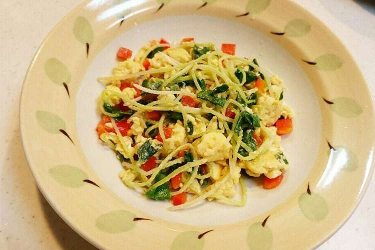 オクラの新芽の玉子炒め レシピ 作り方 By まぁち クックパッド