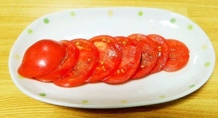 トマトの塩胡椒がけの画像