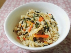 ひじきのもち麦炊き込みご飯