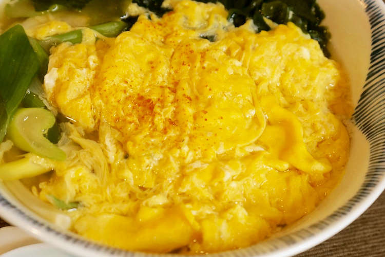 卵とじうどん ふわとろ卵の作り方 レシピ 作り方 By Izumi クックパッド