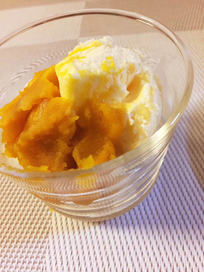 バナナのバニララムソース添え レシピ