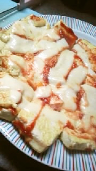 「ピザ風焼き豆腐」の写真