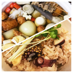 おでん(玉ねぎ入り・関西風)&蛸めし