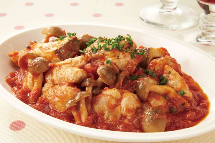 きのこたっぷり若どりもも肉のトマト煮 レシピ 作り方 By ライフ クックパッド 簡単おいしいみんなのレシピが361万品