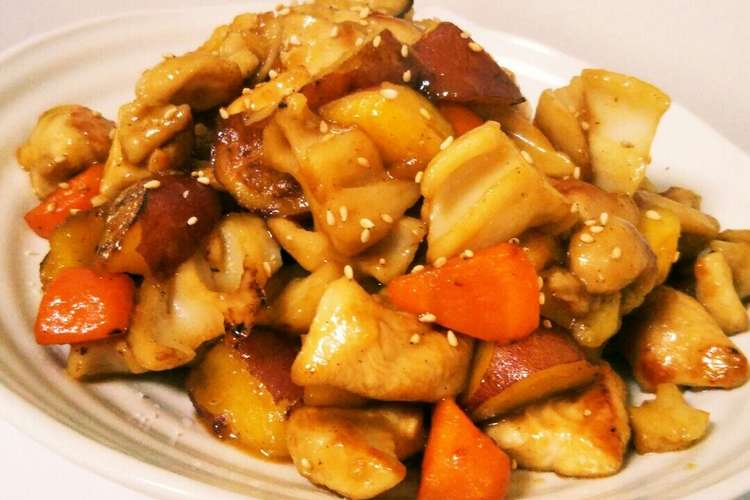 簡単 鶏胸肉と根菜の甘酢炒め レシピ 作り方 By 一応栄養士 クックパッド 簡単おいしいみんなのレシピが358万品