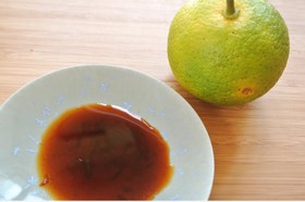 かぼすで手作りポン酢!